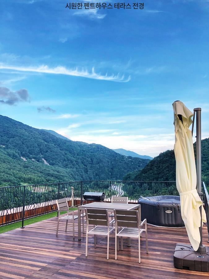 Pine Forest Jeongseon Alpine Resort Exterior photo